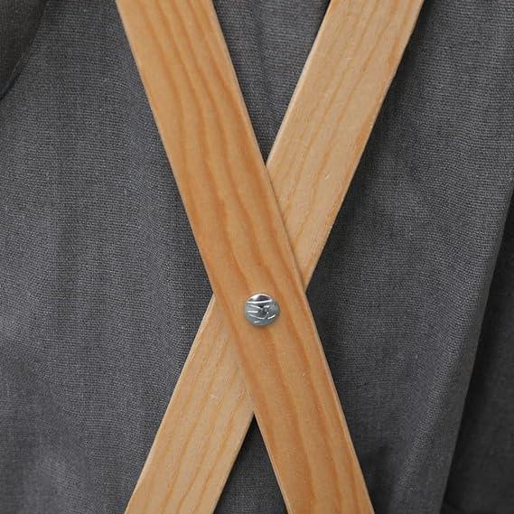 Coș de rufe pliabil din lemn și țesătură gri - Kabine.ro - Cos de rufe