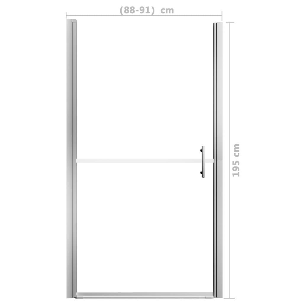 Ușă de duș, 91 x 195 cm, sticlă securizată - Kabine.ro - Uși & cabine de duș