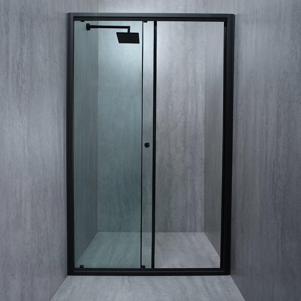 Ușă de duș culisantă ELEGANT Black sticlă transparentă 6MM - Kabine.ro - Usi pentru dus