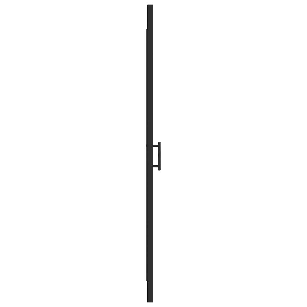 Ușă de duș, negru, 81x195 cm, sticlă securizată semi-mată - Kabine.ro - Uși & cabine de duș